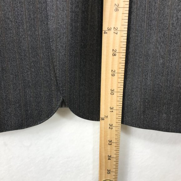 Hart Schaffner Marx Blazer Men's 42R Gray 2 Button Sport Coat Pin Stripe 2 vent - Picture 13 of 16